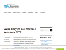 Tablet Screenshot of e-deklaracje.pl